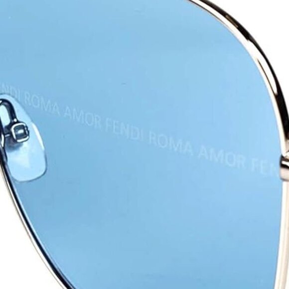 Fendi Women's Blue Aviator Sunglasses - Picture 3 of 3
